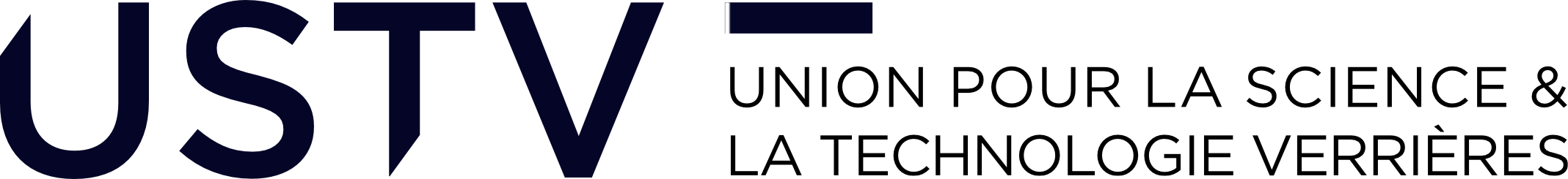 USTV - Logo de l'Union pour la Science et la Technoologie Verrière