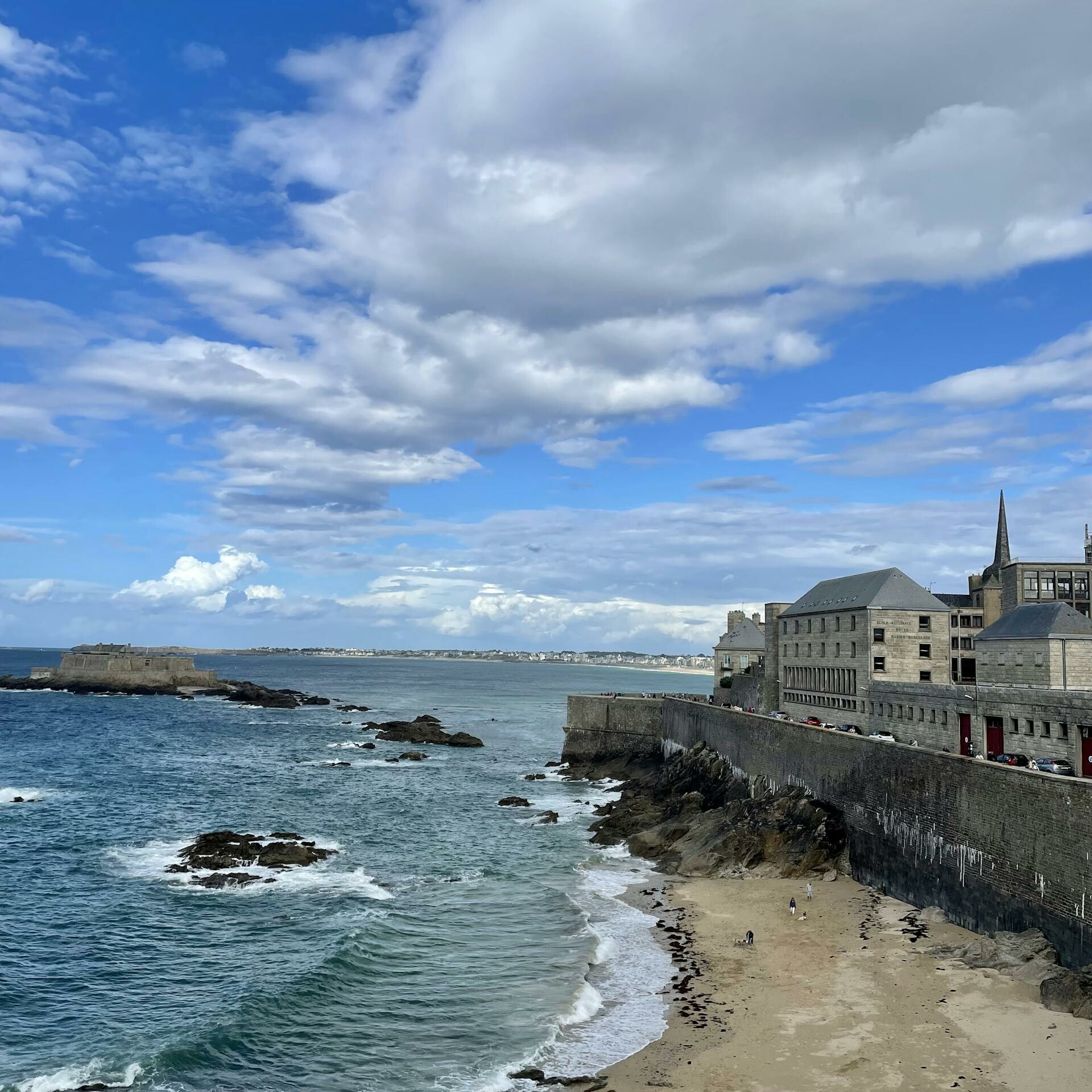 Sea, Beach and City Landscape