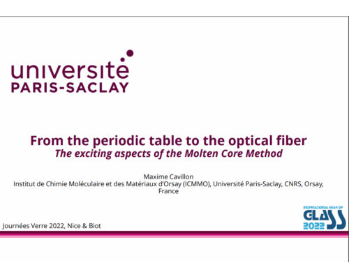 From The Periodic Table To The Optical Fiber – M. Cavillon