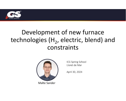 Development of new furnace technologies (H2, electric, blend) and constraints – M. Sander