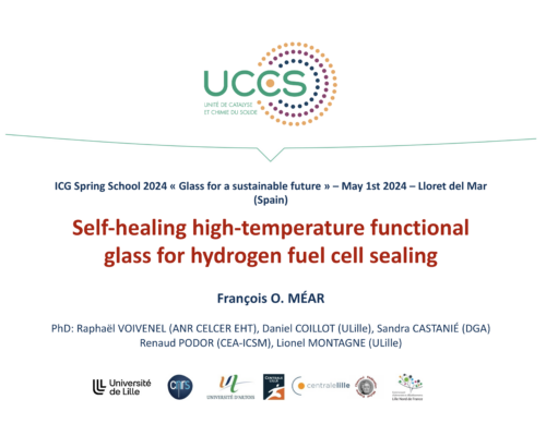 Self-healing high-temperature functional glass for hydrogen fuel cell sealing – F. Méar