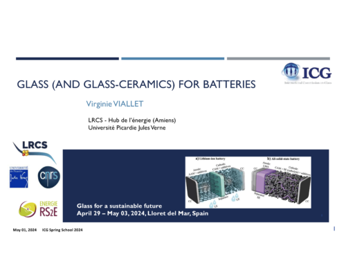 Glass (and glass-ceramics) for batteries – V. Viallet