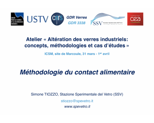 Méthodologie du contact alimentaire – S. Tiozzo