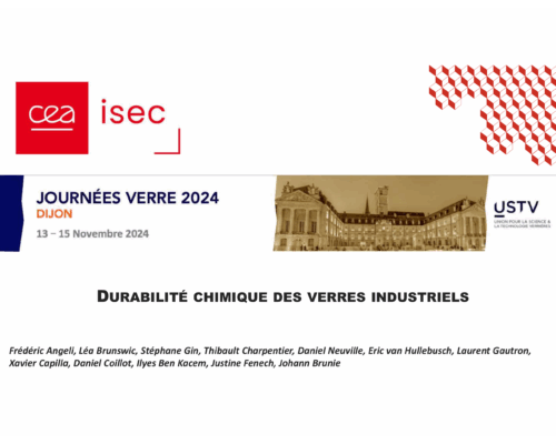 Durabilité chimique des verres industriels – F. Angéli