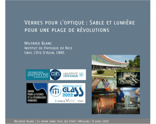 Verres pour l’optique – Wilfried Blanc