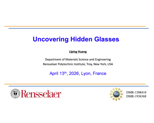 Uncovering Hidden Glasses – L. Huang