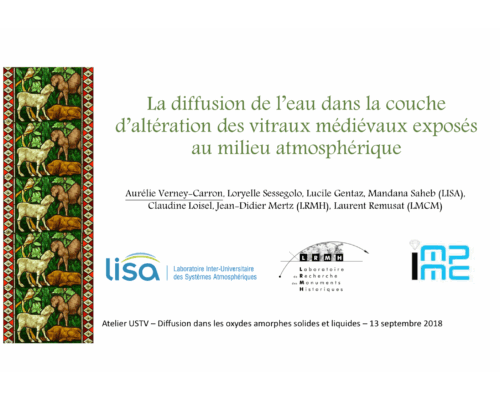 Corrosion atmosphérique : verres du patrimoine – Aurélie Verney-Carron (LISA)