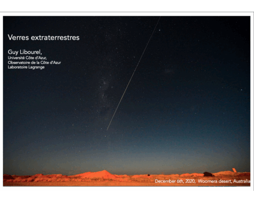 Verres Extraterrestres – G. Libourel