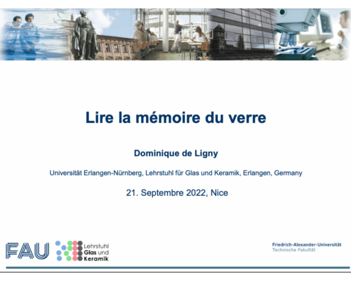 Lire la Memoire du Verre – D. De Ligny