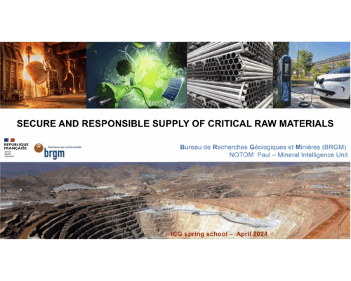 Secure and responsible supply of critical raw materials – P. Notom