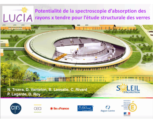 Potentialité de la spectroscopie d’absorption des rayons X tendre pour l’étude structurale des verres – Nicolas Trcera (Synchrotron SOLEIL)
