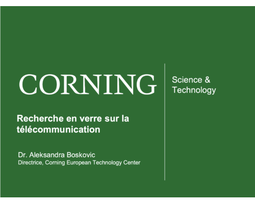 Recherche en verre sur la télécommunication – A. Boskovic