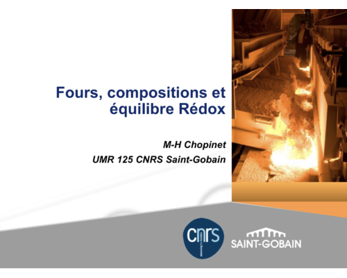 Fours, compositions et équilibre Rédox – M-H. Chopinet