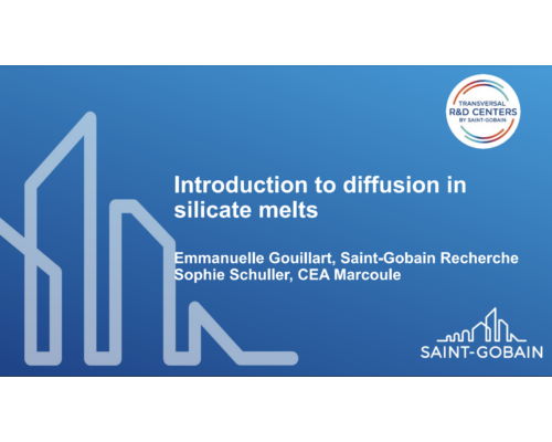 Introduction to diffusion in silicate melts – E. Gouillart