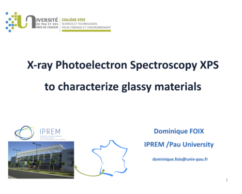 X-ray Photoelectron Spectroscopy XPS to characterize glassy materials  – D. Foix