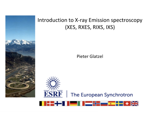 Introduction to X-ray Emission spectroscopy (XES, RXES, RIXS, IXS) – P. Glatzel