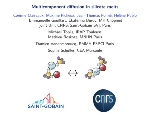 Diffusion multicomposantes, profils diffusifs et calculs – Emmanuelle Gouillart (Saint-Gobain)