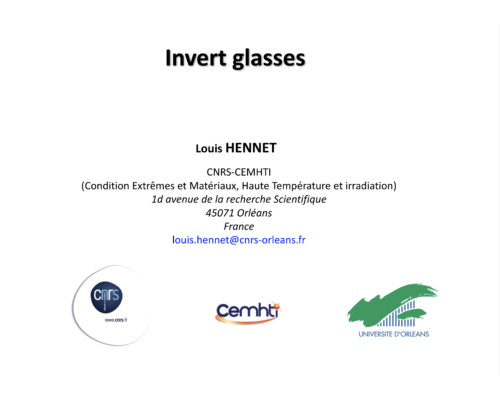 Invert glasses – L. Hennet