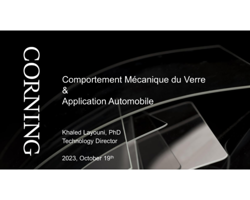 Comportement Mécanique du Verre & Application Automobile – K. Layouni