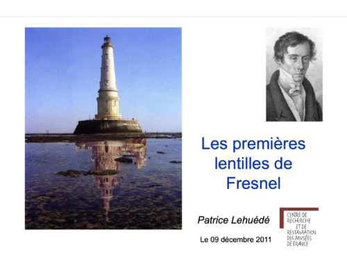 Les premières lentilles de Fresnel – P. Lehuédé