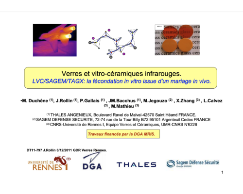 Verres et vitro-céramiques infrarouges – J. Rollin