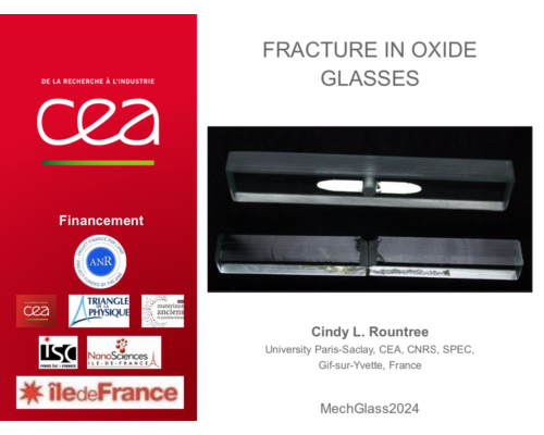 Fracture in oxide glasses – C. Rountree