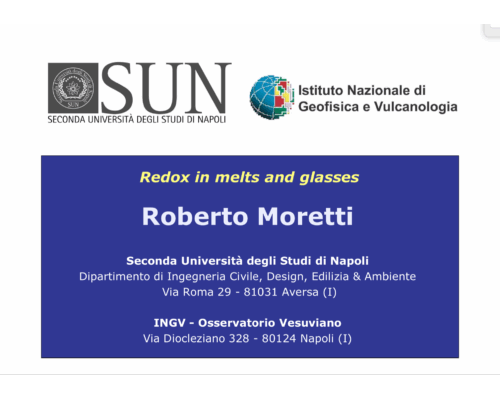 Redox in melts and glasses – R. Moretti