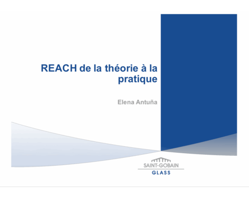 REACH de la théorie à la pratique – E. Antuna