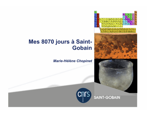 36 ans et demi au sein de Saint-Gobain – M.H. Chopinet