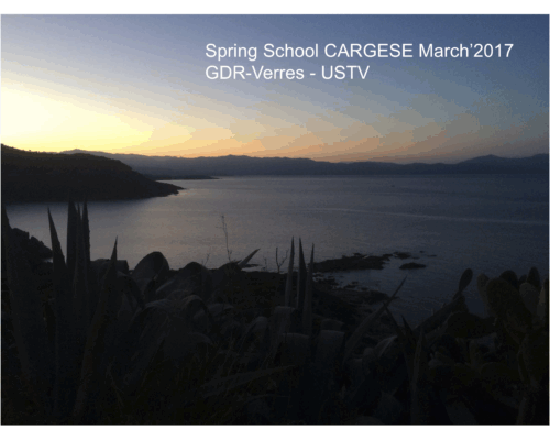 Spring School CARGESE – CONCLUSIONS