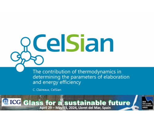 The contribution of thermodynamics in determining the parameters of elaboration and energy efficiency – C. Claireaux